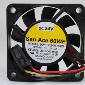 1PC 9WF0624H7D05 Denki 24V Cooling Fan - Used