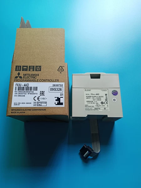 1pc Mitsubishi FX3U-4AD 4-Channel Analog Input Module