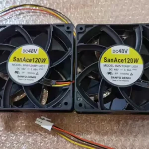 1PC 9WV1248P1J001 Denki 48V Industrial Cooling Fan - Used