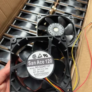 1PC 9G1224E101 Denki 24V Cooling Fan - Used