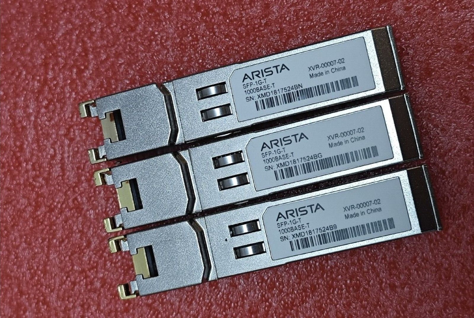 10pcs Arista SFP-1G-T 1000BASE-T XVR-00007-02 RJ-45 1GbE Copper SFP Optics - 图片 3