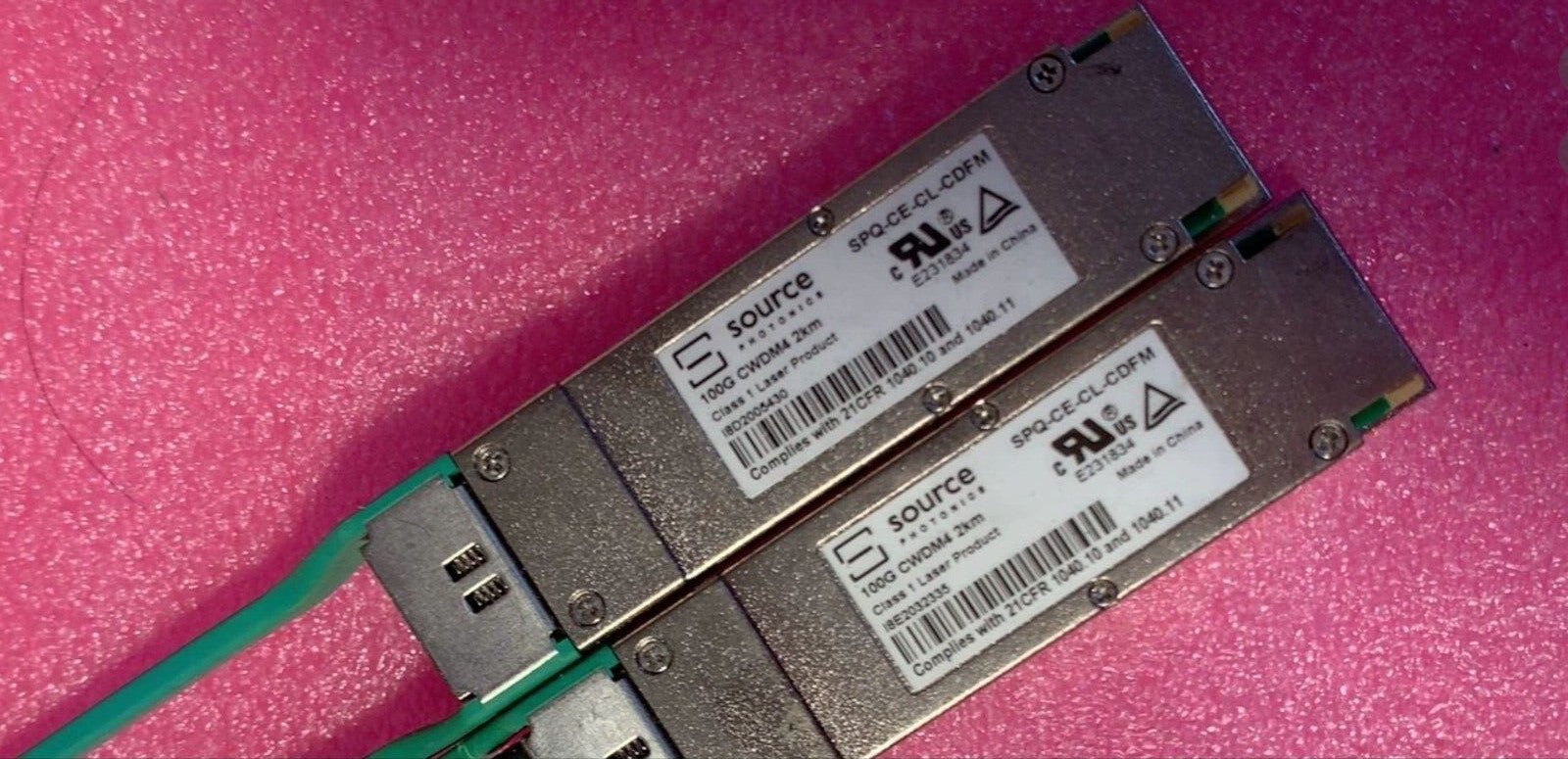 1pcs Source Photonics SPQ-CE-CL-CDFM 100G 100GBASE QSFP28 CWDM4 2KM Transceive - 图片 2