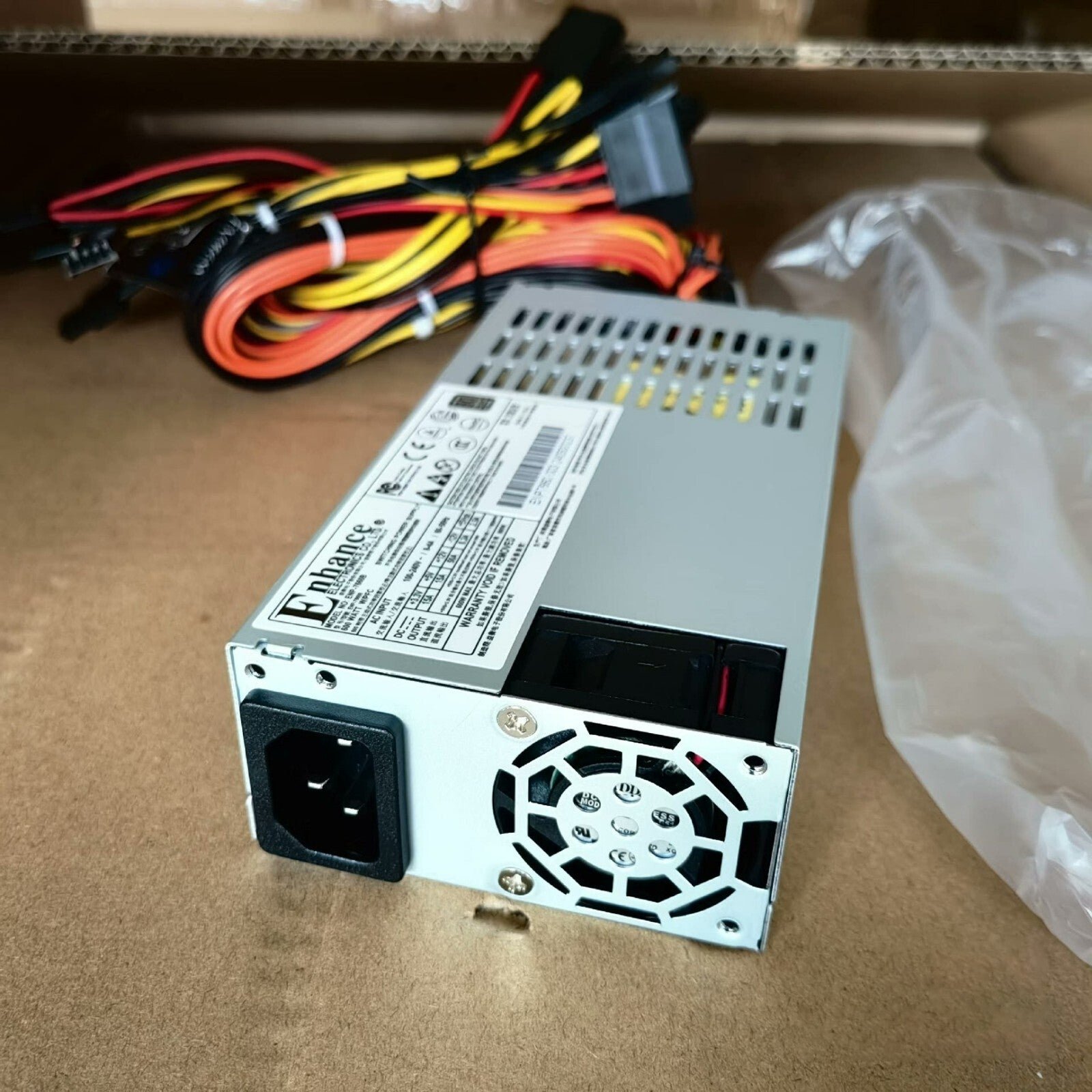1pc New Open Enhance ENP-7660B 600W Flex ATX 1U Power supply Fedex Fast Shipping