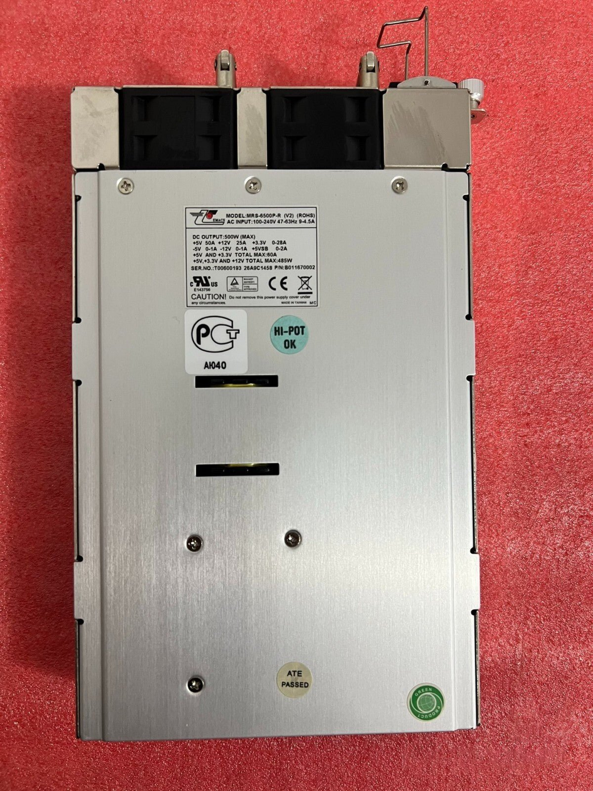 1pcs ZIPPY MRS-6500P-R (V2) 500W server equipment power supply