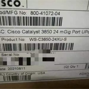New Cisco Catalyst 3850 WS-C3850-24XU-S 24-Port Gigabit Ethernet Managed Switch