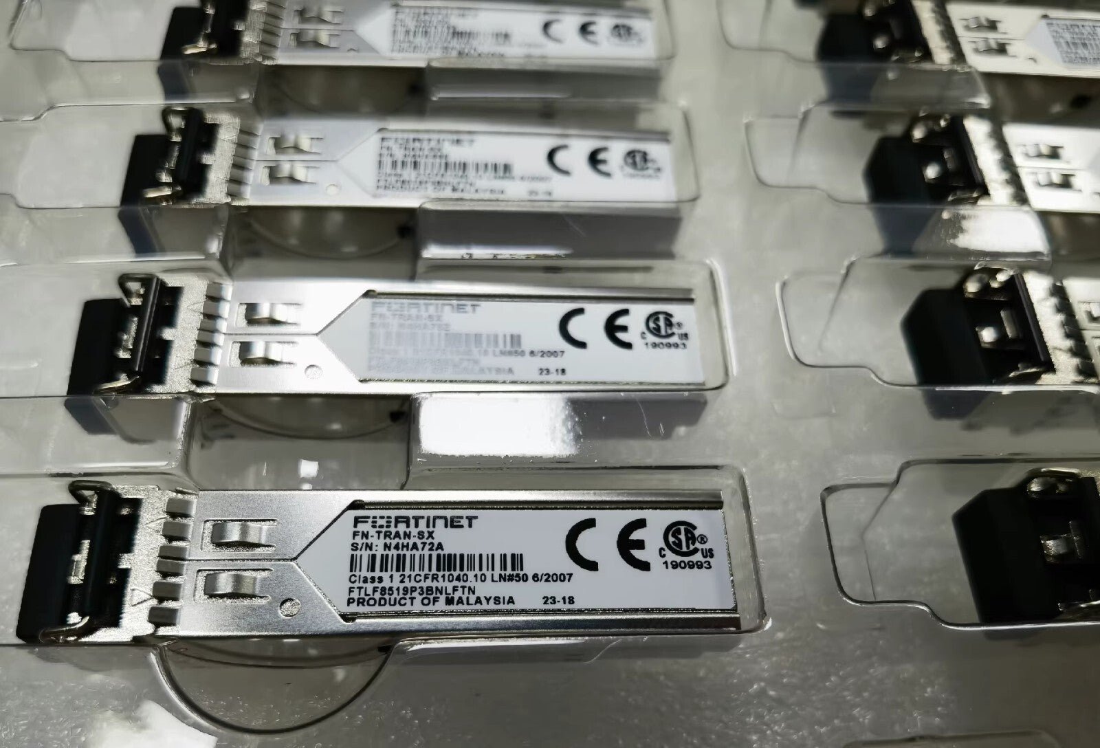 10pcs Fortinet FN-TRAN-SX 1GE 1000BASE-SX SFP-SX 850nm 550m duplex LC MMF - Image 2