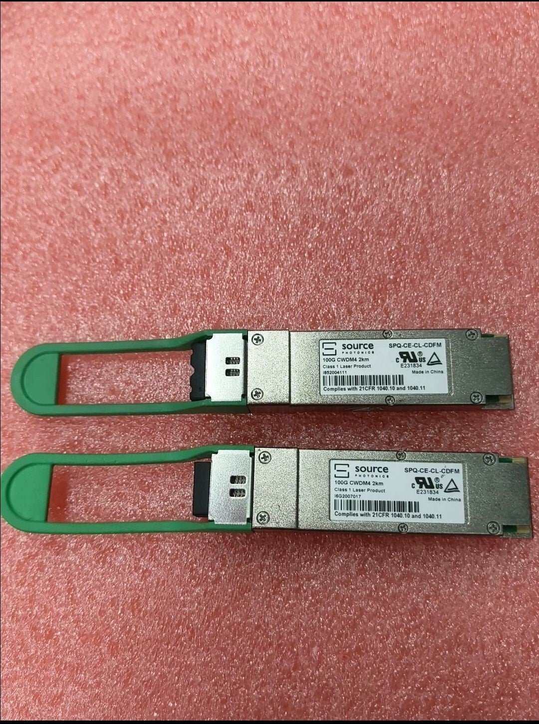 1pcs Source Photonics SPQ-CE-CL-CDFM 100G 100GBASE QSFP28 CWDM4 2KM Transceive - 图片 3