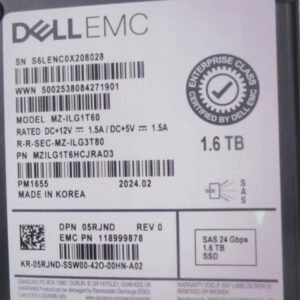 DELL EMC 05RJND MZ-ILG1T60 1.6TB SAS 2.5" 24Gbps Solid State Drive (SSD)