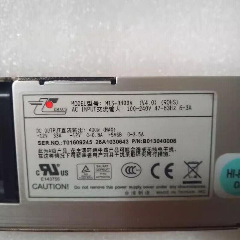 1pcs Used Zippy M1S-3400V Server Power Supply Redundant Module 400W Tested - 图片 2