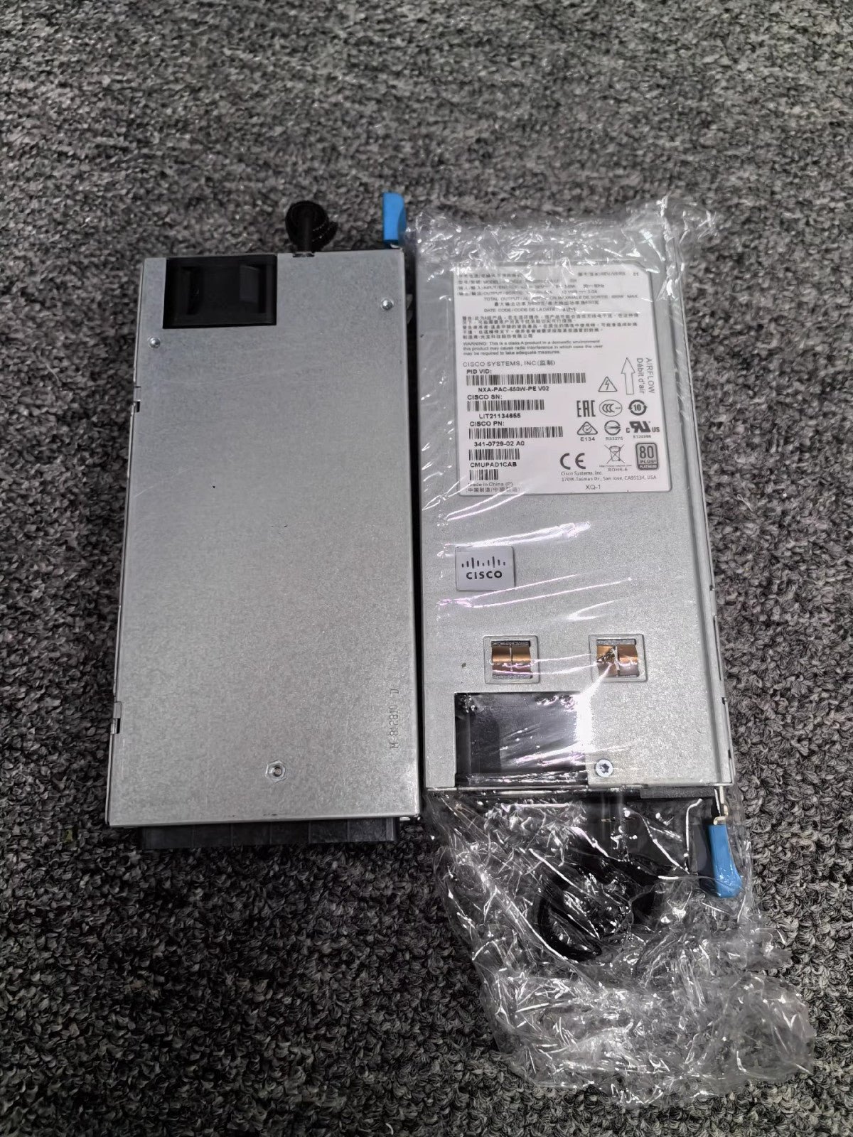 1pc Cisco NXA-PAC-650W-PE 650W AC Port-Side 341-0728-02 Power Supply - Image 2