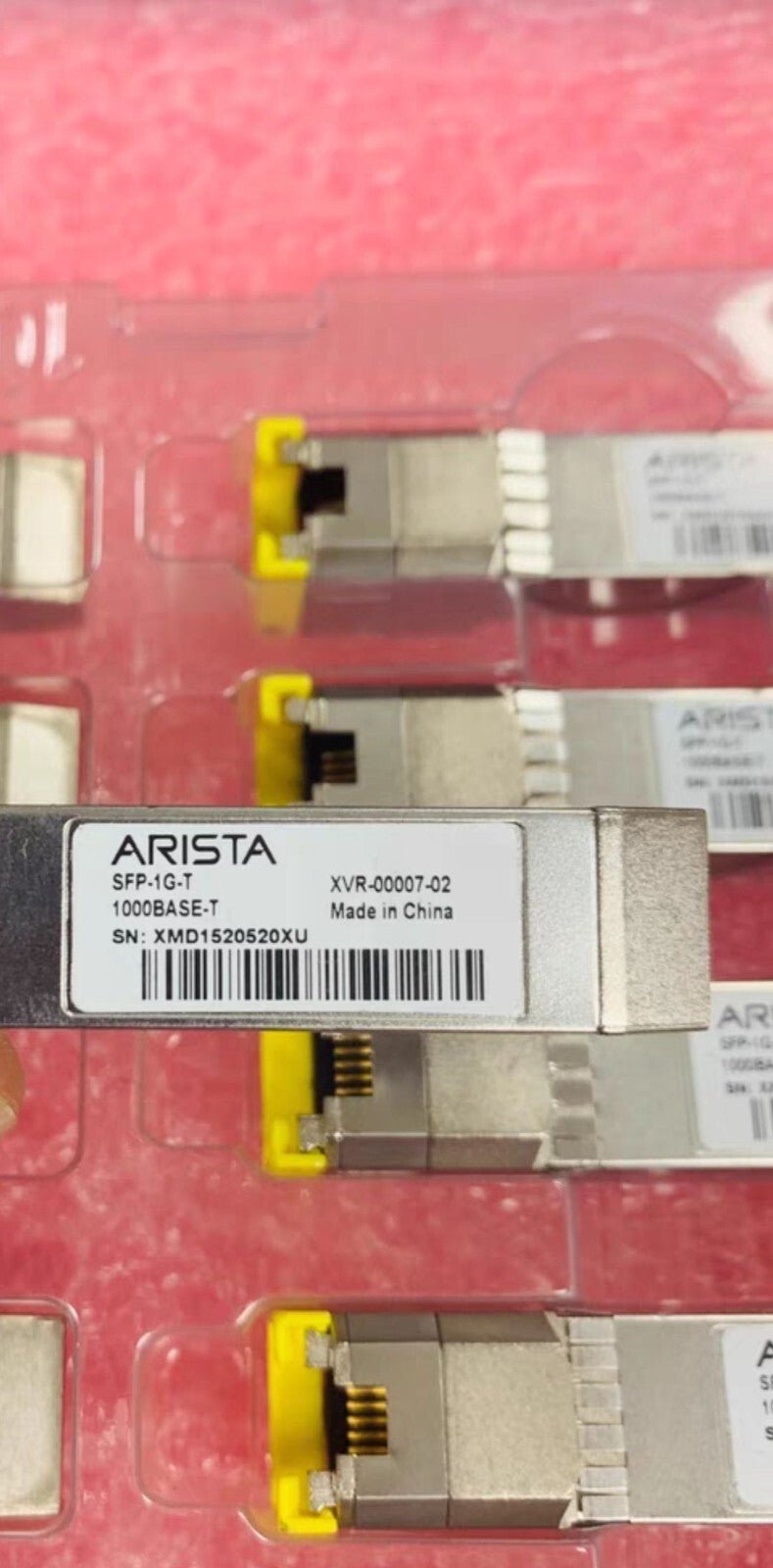 10pcs Arista SFP-1G-T 1000BASE-T XVR-00007-02 RJ-45 1GbE Copper SFP Optics - Image 2