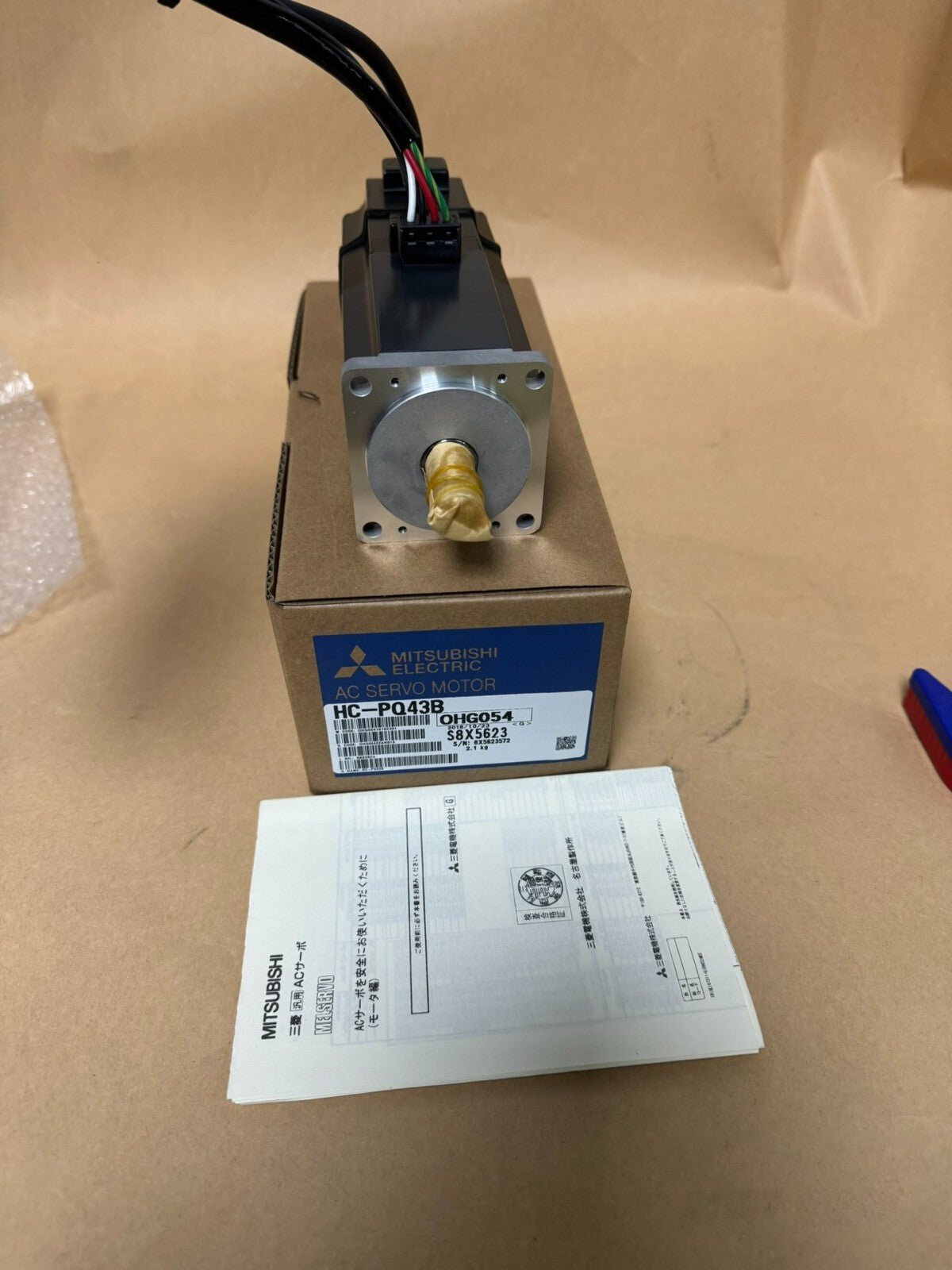1PC Orginal Mitsubishi HC-PQ43B Servo Motor NEW IN BOX - Image 2