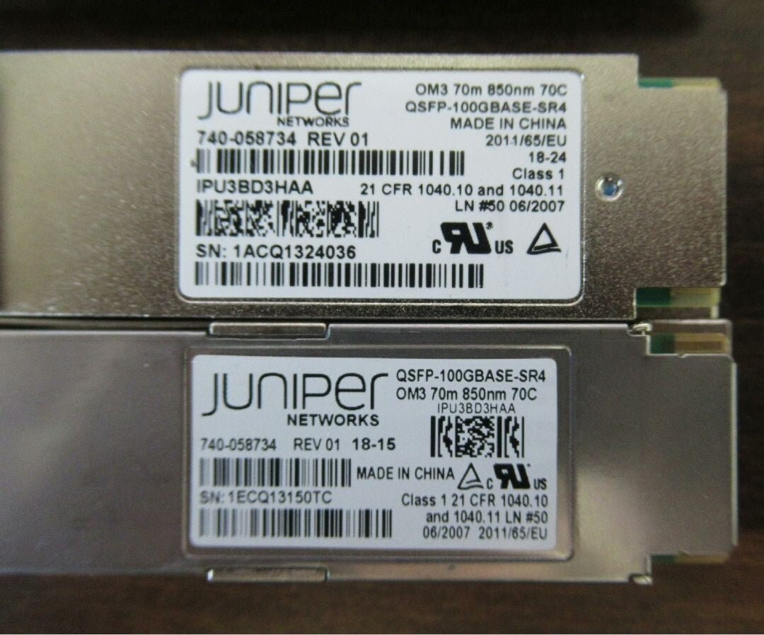 1pcs Juniper QSFP-100GBASE-SR4 740-058734 OM3 70M 100G Transceiver Module - Image 3