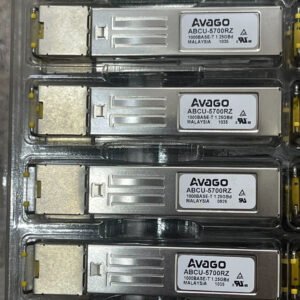 2PC ABCU-5700RZ Avago 1.25GB 1000Base-T SFP+ RJ-45 Transceivers (ABCU-5710RZ) for SFP/SFP+ and QSFP Network Equipment - Used