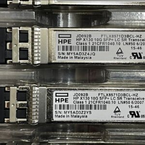 10PC FTLX8571D3BCL-HZ JD092B X130 10G SFP+SR LC 850nm MMF Module for 5900AF - Used