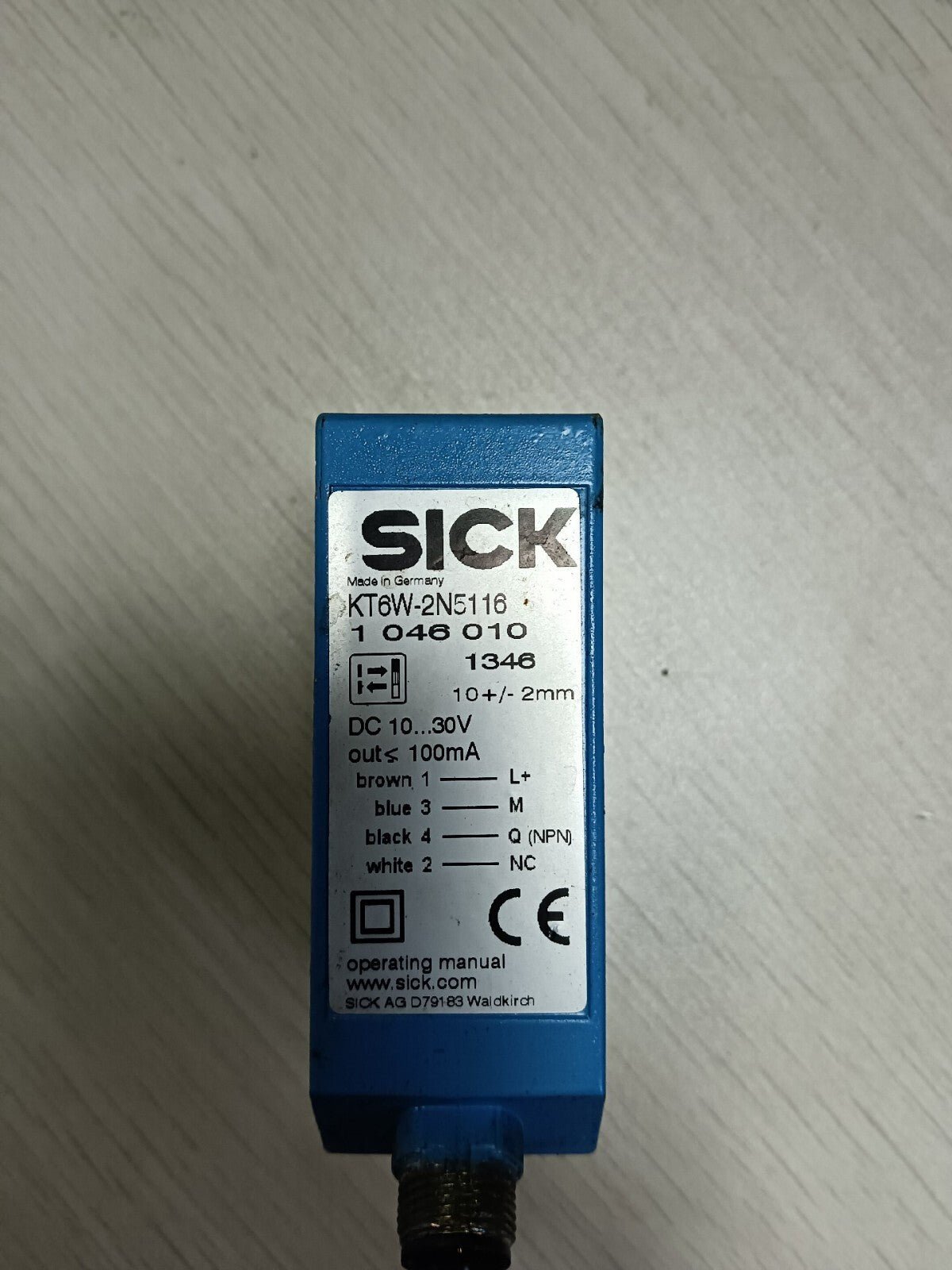 1pc Used SICK KT5W-2N5116 LED CONTRAST SENSOR Tested