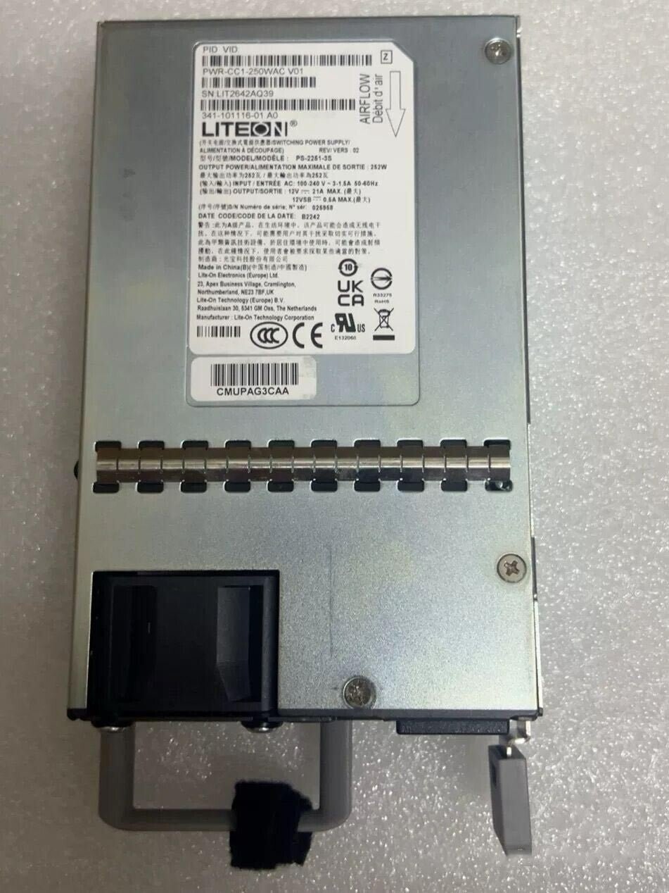 Cisco PWR-CC1-250WAC Power supply 341-101116-01 for Catalyst 8300 1RU Tested