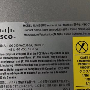 Cisco Nexus N3K-C3064TQ-10GT 48 Port Switch W/ DUAL POWER