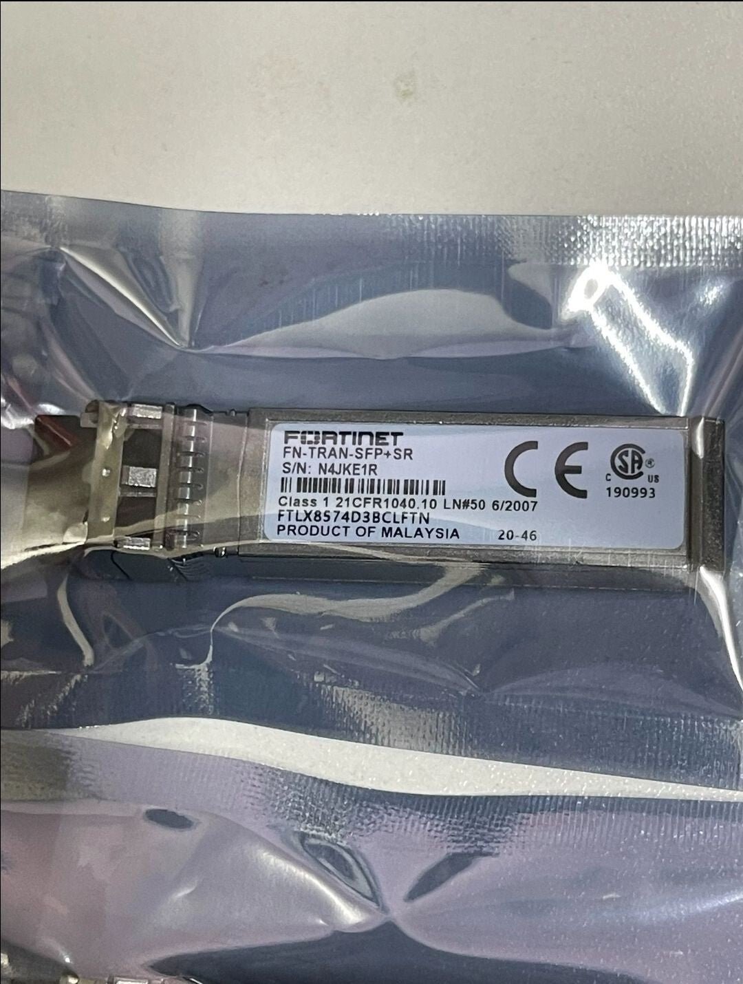 1pcs Fortinet FN-TRAN-SFP+SR 10GE SFP-10G-SR short range 850nm 300m/400m Module - Image 9