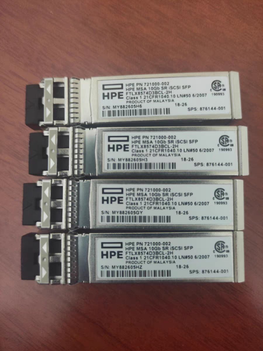 1PACK HPE C8R25B 721000-002 876144-001 MSA 2040 10Gb SW iSCSI SFP+ Transceiver - Image 2