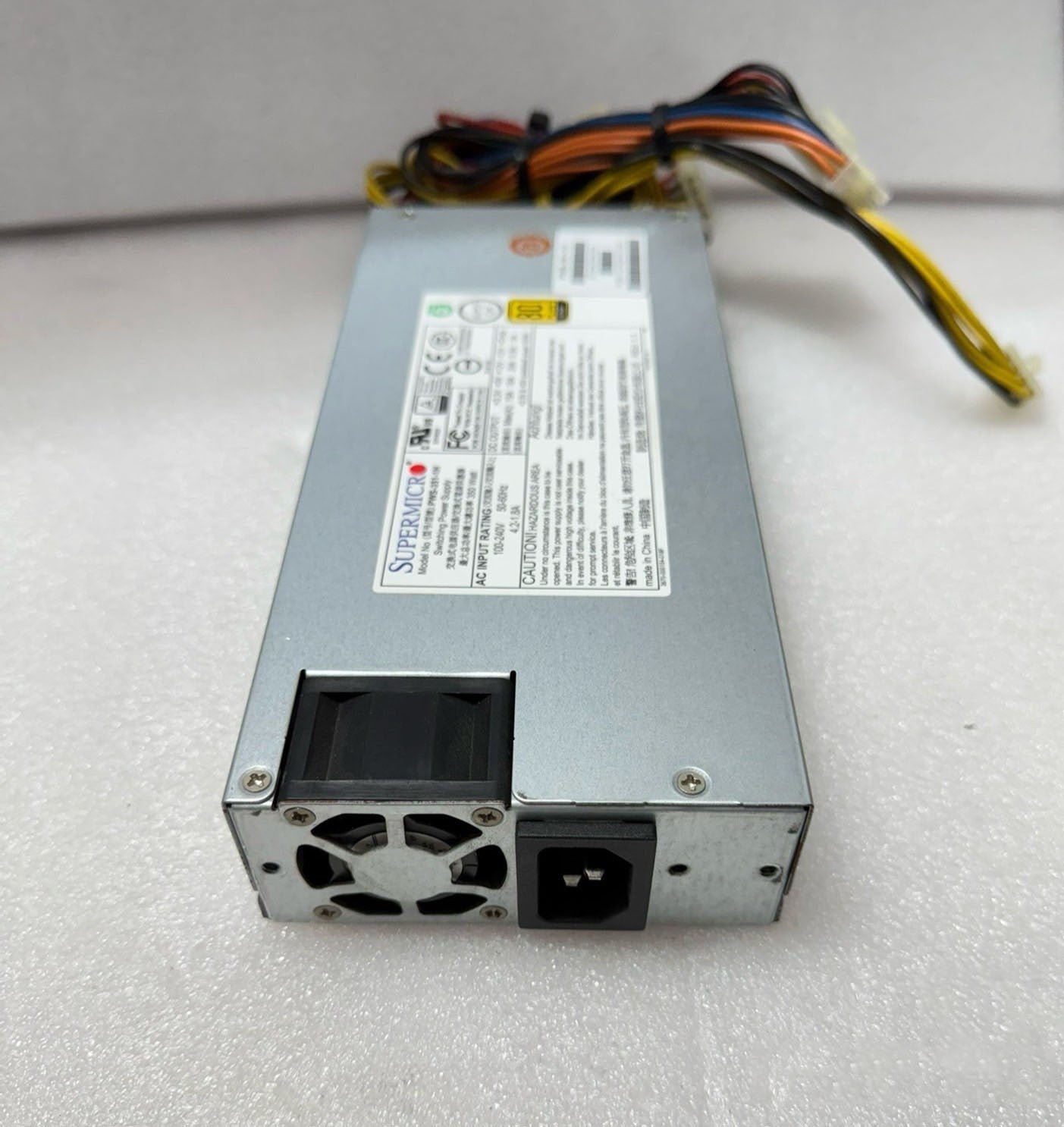 1PCS SUPERMICRO PWS-351-1H Server 1U Power Supply 350W - 图片 5