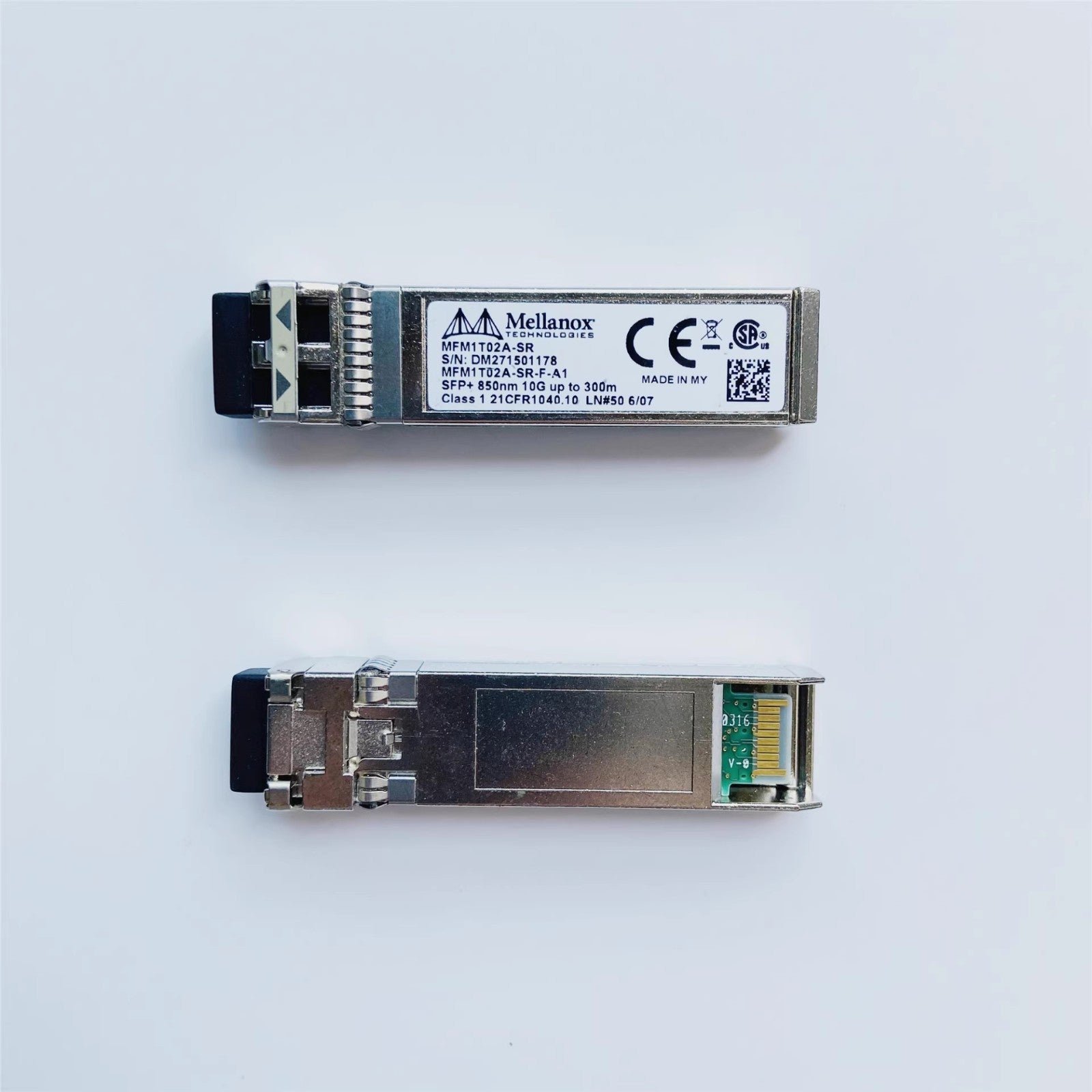 10pcs Mellanox Original MFM1T02A-SR 10GbE 10GBASE-SR SFP+ Transceiver Module - 图片 4